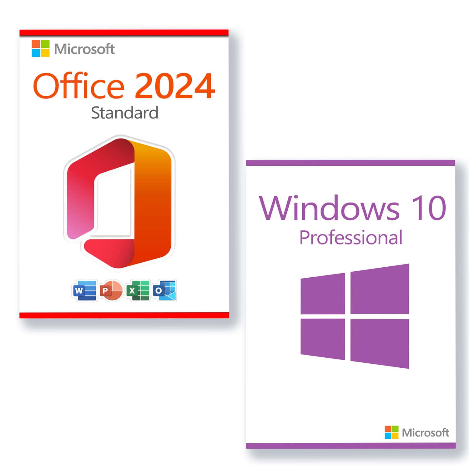 microsoft office 2024 standard + microsoft windows 10 professional license for 3 devices