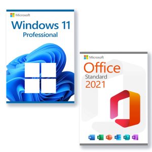 microsoft windows 11 pro + microsoft office 2021 standard license for 3 pc